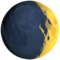 Waxing Crescent Moon emoji on Apple